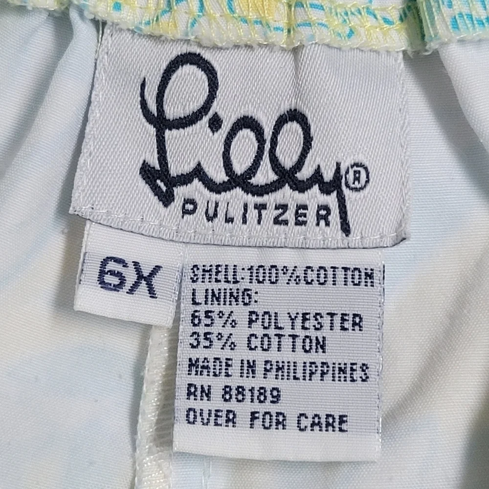 Lilly Pulitzer Vintage Animal Safari Girls Capri Pants Size 6X.